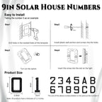🎁✨Solar-powered outdoor illuminated door number
