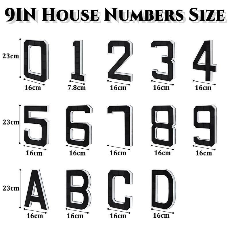 🎁✨Solar-powered outdoor illuminated door number