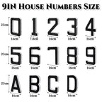 🎁✨Solar-powered outdoor illuminated door number