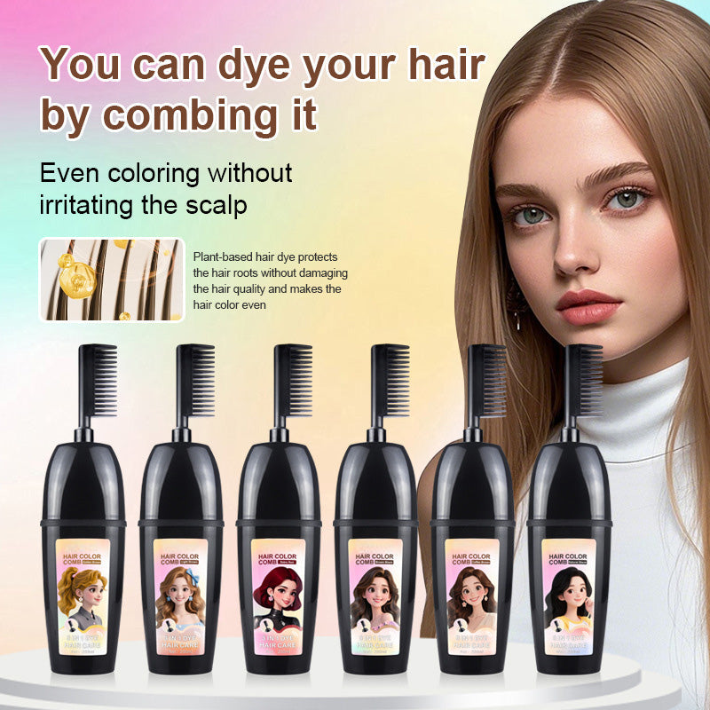 💥Today's Best Sellers🟧3-in-1 comb for hair coloring | Easy at-home hair coloring with integrated brush