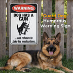 "Guard Cat & Dog" Humorous Warning Sign 🐶🐱 — Give Your Neighbors Something to Talk About