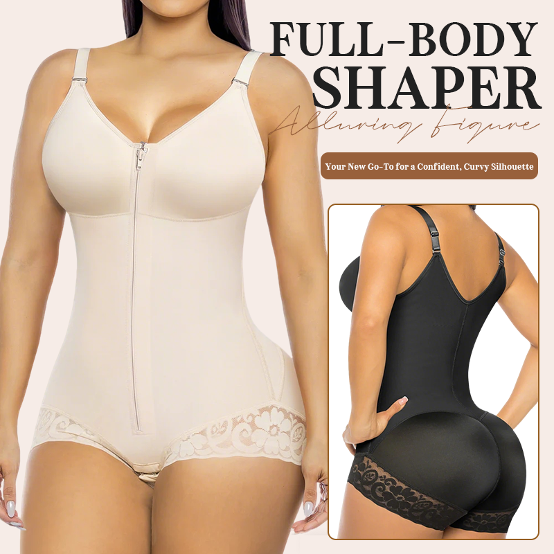 💋2026 Upgraded Plus-Size Shaping Jumpsuit — Waist-Cinching and Butt-Lifting Design