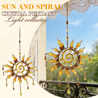 Sun Spiral Crystal Suncatcher ☀️ — Turn Sunlight into a Mesmerizing Golden Glow