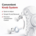 🦵🛡️Adjustable Compression Knee Support – Knob Design + Patella