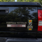 Vietnam Veteran 1955–1975 Memorial Car Emblem Metal Badge