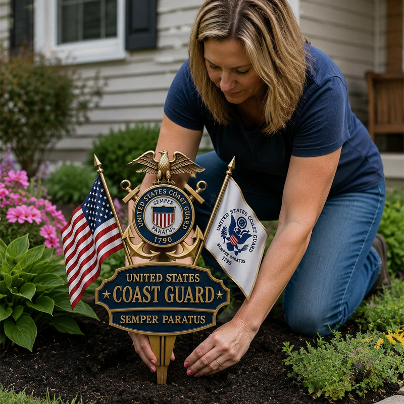 ⏰Today's flash sale: 50% off🦅Metal Marine Corps Garden Decor Pitcher