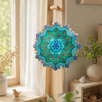 Mandala Rotating Wind Chime Peacock 3D Garden Wind Chime Pendant🦚
