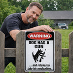 "Guard Cat & Dog" Humorous Warning Sign 🐶🐱 — Give Your Neighbors Something to Talk About