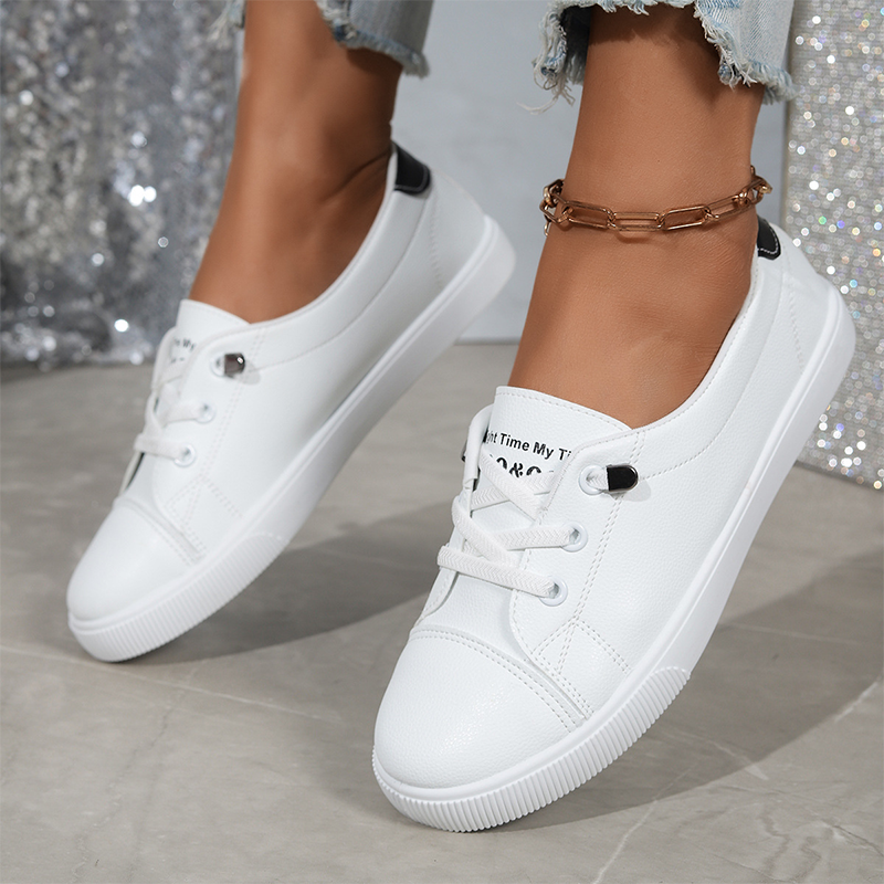 Spring Collection: Women's Versatile White Sneakers — Lightweight, Non-Slip, and Comfortable for Walking👟
