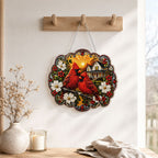 Sparkling Highland Cow Diamond Art Acrylic Door Plaque