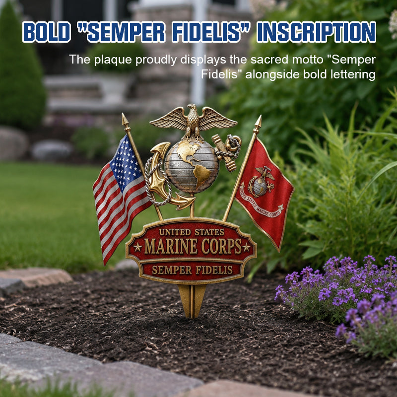 ⏰Today's flash sale: 50% off🦅Metal Marine Corps Garden Decor Pitcher