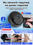 [Hidden camera HD night vision]No WIFI or electricity required💯Tiny and installs in 1 second ⚠️Remote real-time viewing