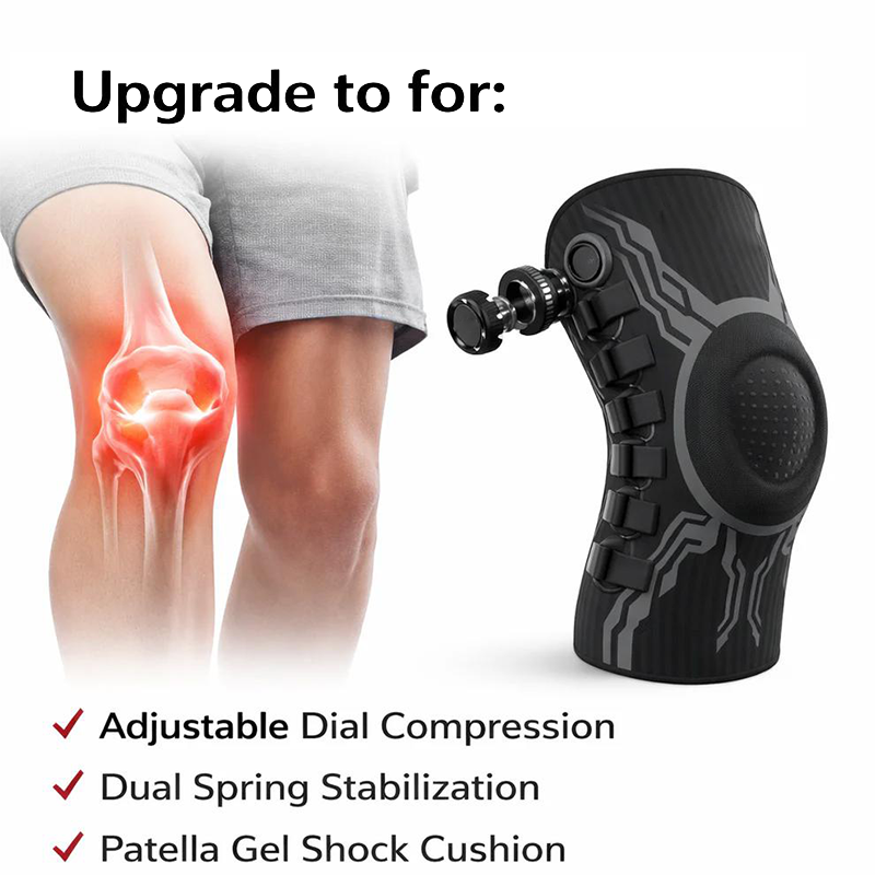 🦵🛡️Adjustable Compression Knee Support – Knob Design + Patella