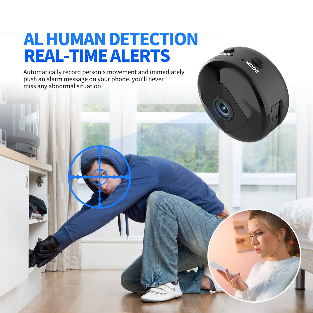 [Hidden camera HD night vision]No WIFI or electricity required💯Tiny and installs in 1 second ⚠️Remote real-time viewing
