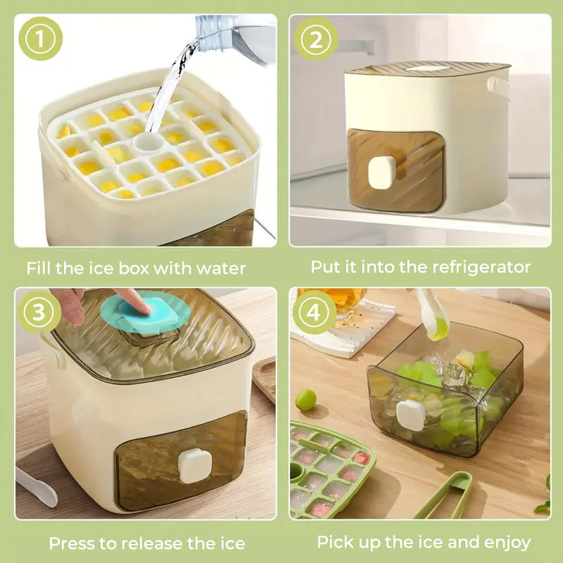 🔥🧊Portable Push-To-Pull Ice Tray