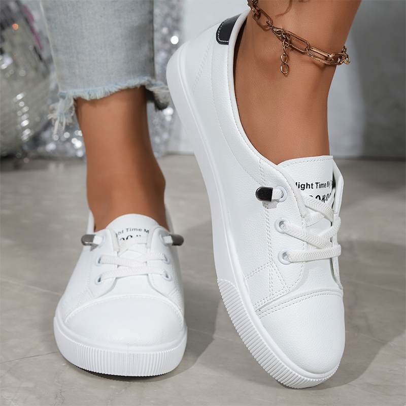 Spring Collection: Women's Versatile White Sneakers — Lightweight, Non-Slip, and Comfortable for Walking👟