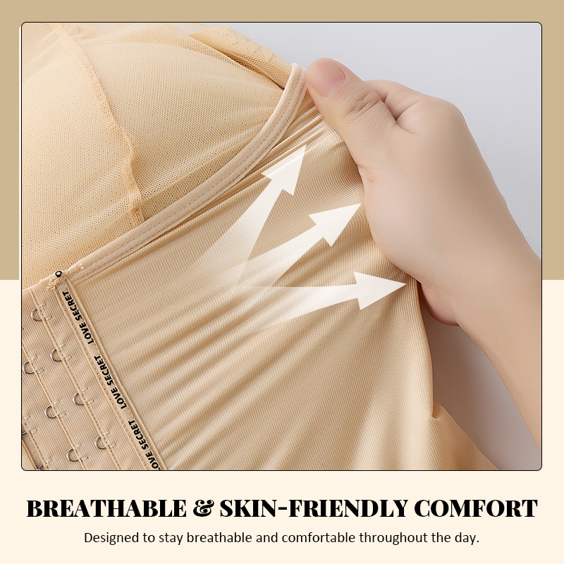 🩱💗Mulberry Silk-Lined Body-Shaping Vest — Tummy Control & Back Smoothing