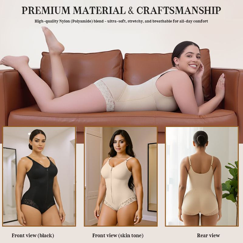 💋2026 Upgraded Plus-Size Shaping Jumpsuit — Waist-Cinching and Butt-Lifting Design