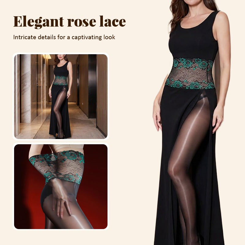 50% Off — Before Midnight Tonight💃Value Set: 👄Sexy Pink Shiny Lace Stockings