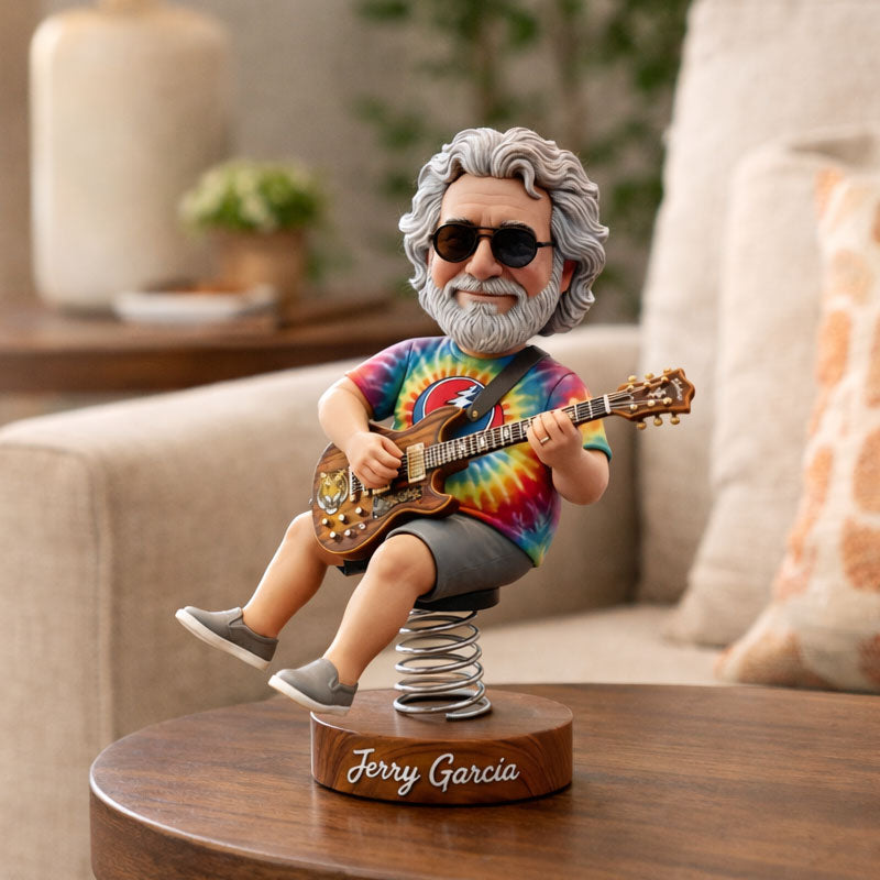 🔥Today's 50% Off Hot Sale🎸Grateful Dead Jerry Garcia Bobblehead Car & Desk Ornament ✨