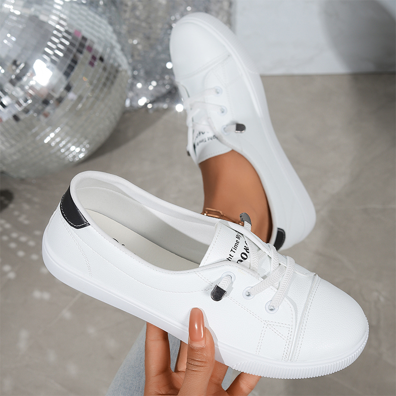 Spring Collection: Women's Versatile White Sneakers — Lightweight, Non-Slip, and Comfortable for Walking👟