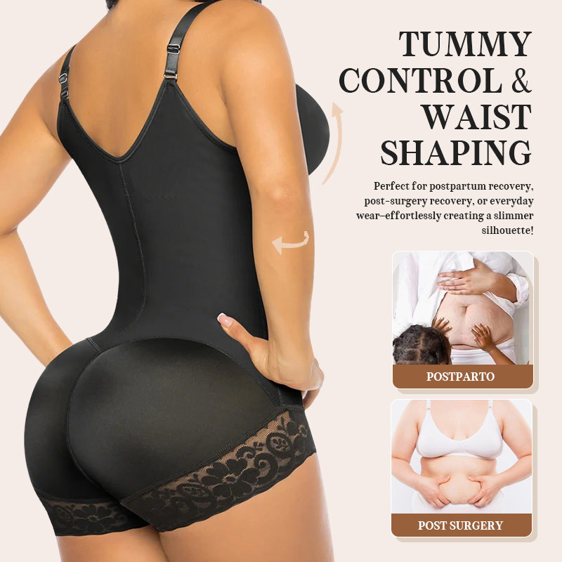 💋2026 Upgraded Plus-Size Shaping Jumpsuit — Waist-Cinching and Butt-Lifting Design