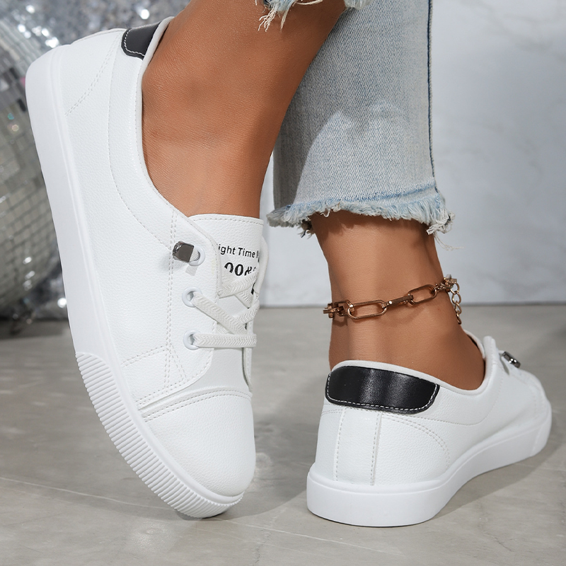Spring Collection: Women's Versatile White Sneakers — Lightweight, Non-Slip, and Comfortable for Walking👟