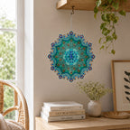 Mandala Rotating Wind Chime Peacock 3D Garden Wind Chime Pendant🦚