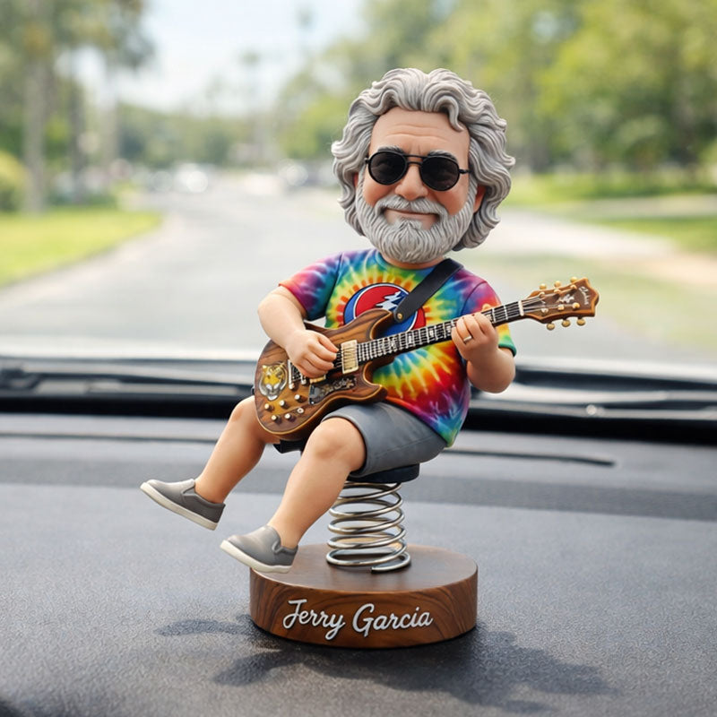 🔥Today's 50% Off Hot Sale🎸Grateful Dead Jerry Garcia Bobblehead Car & Desk Ornament ✨