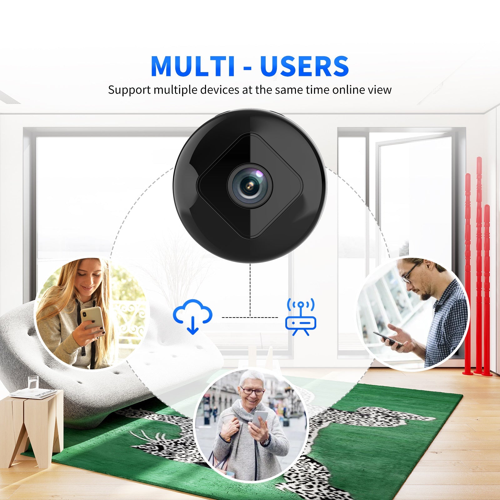 [Hidden camera HD night vision]No WIFI or electricity required💯Tiny and installs in 1 second ⚠️Remote real-time viewing