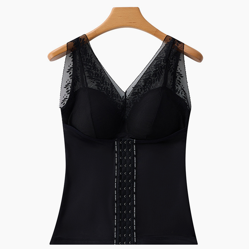 🩱💗Mulberry Silk-Lined Body-Shaping Vest — Tummy Control & Back Smoothing