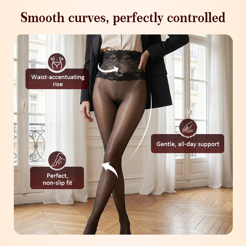 50% Off — Before Midnight Tonight💃Value Set: 👄Sexy Pink Shiny Lace Stockings