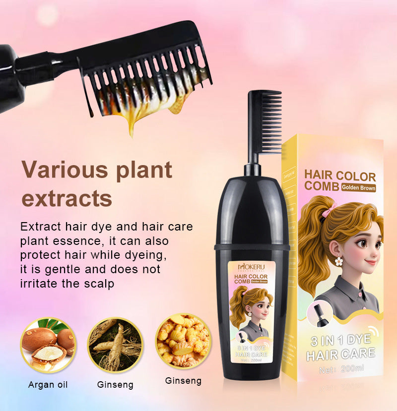💥Today's Best Sellers🟧3-in-1 comb for hair coloring | Easy at-home hair coloring with integrated brush