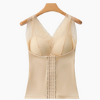 🩱💗Mulberry Silk-Lined Body-Shaping Vest — Tummy Control & Back Smoothing