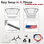 🇺🇸🦅 Stars & Stripes Independence Day Car Hood Cover