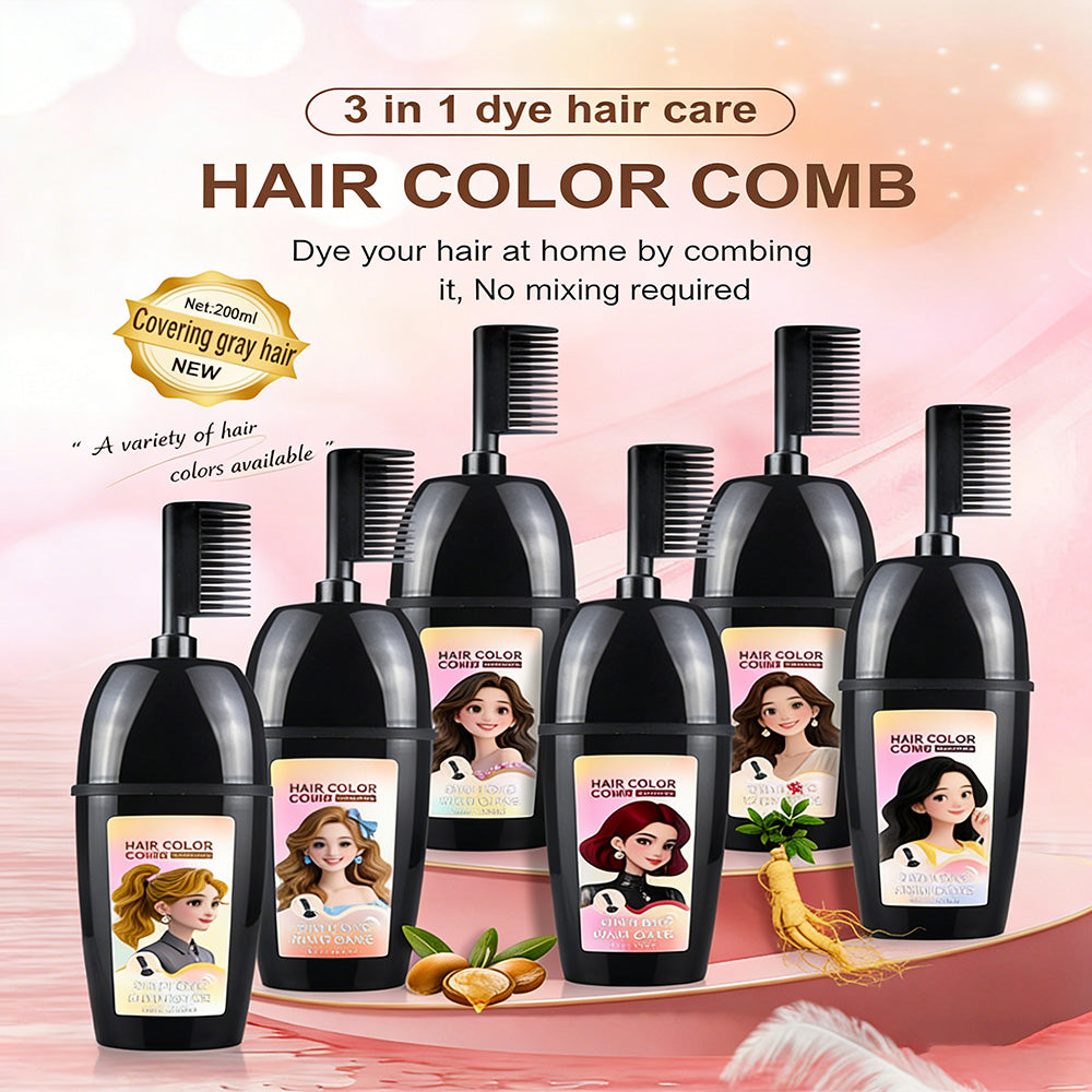 💥Today's Best Sellers🟧3-in-1 comb for hair coloring | Easy at-home hair coloring with integrated brush