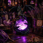 🔮Gothic Dragon LED Crystal Ball Lamp for Dark Aesthetic Decor
