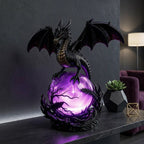 🔮Gothic Dragon LED Crystal Ball Lamp for Dark Aesthetic Decor